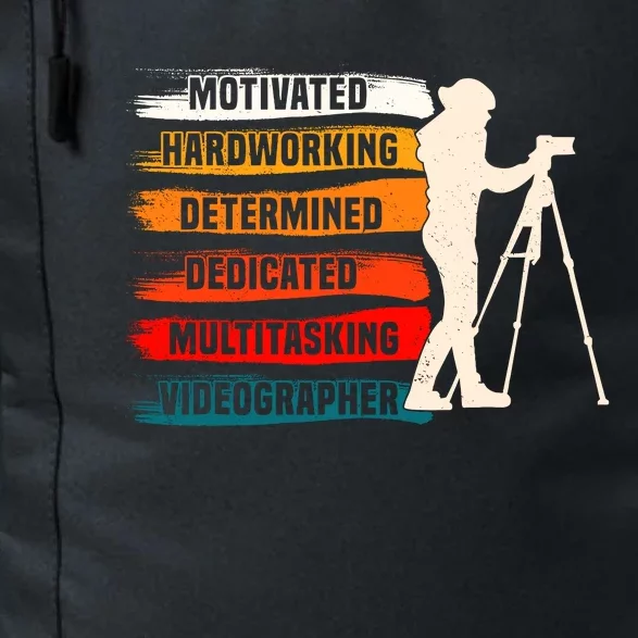 Motivated Videographer Camera Movie Film Cinematographer Daily Commute Backpack