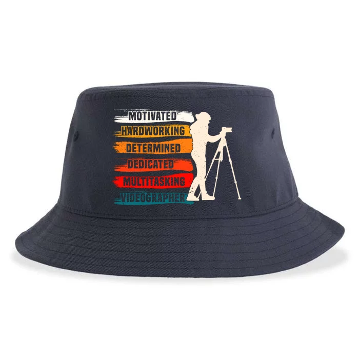 Motivated Videographer Camera Movie Film Cinematographer Sustainable Bucket Hat