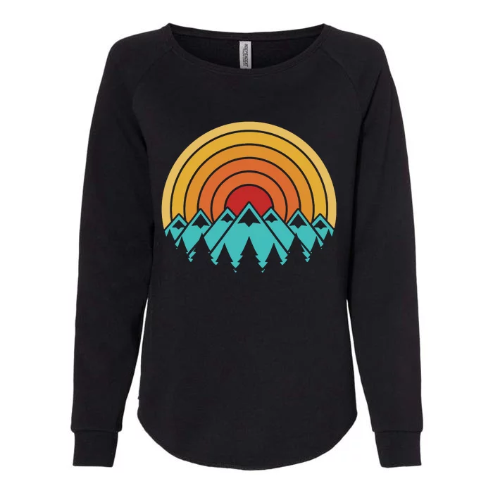 Mountains Vintage Camping Womens California Wash Sweatshirt