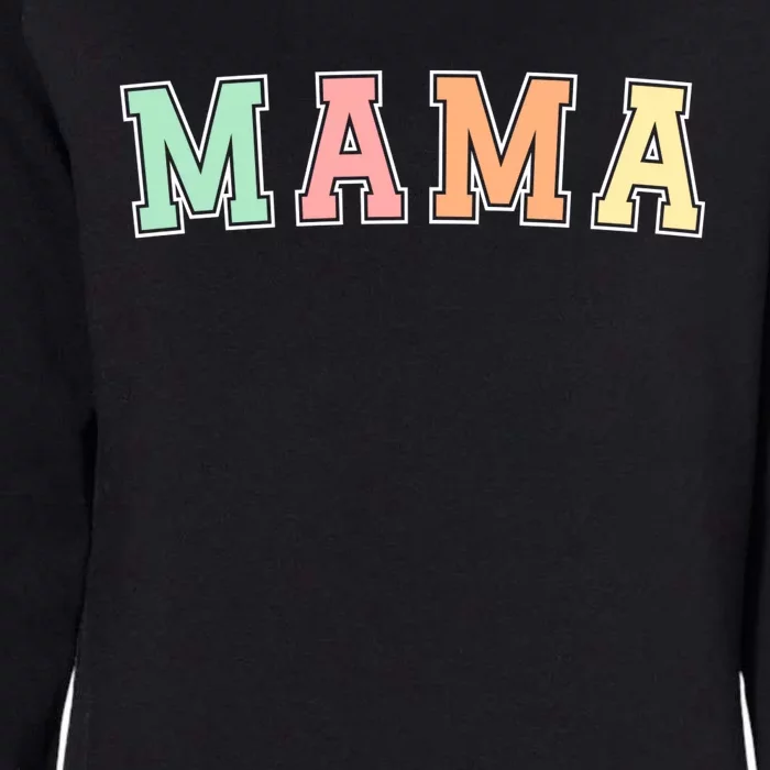 Mama Varsity Cute Mothers Day Womens California Wash Sweatshirt