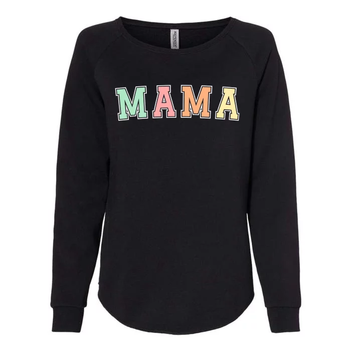 Mama Varsity Cute Mothers Day Womens California Wash Sweatshirt