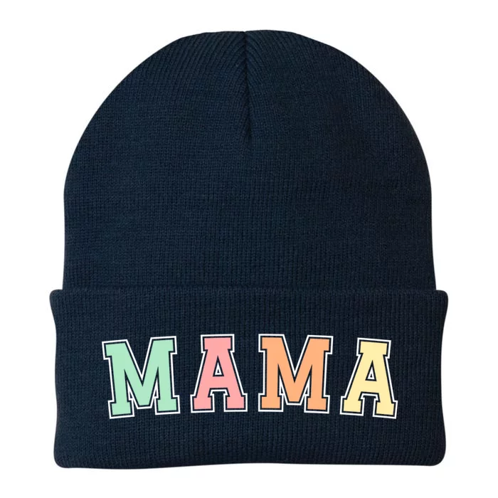 Mama Varsity Cute Mothers Day Knit Cap Winter Beanie