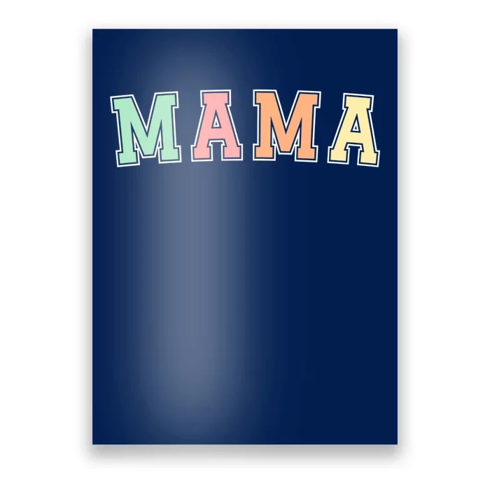 Mama Varsity Cute Mothers Day Poster