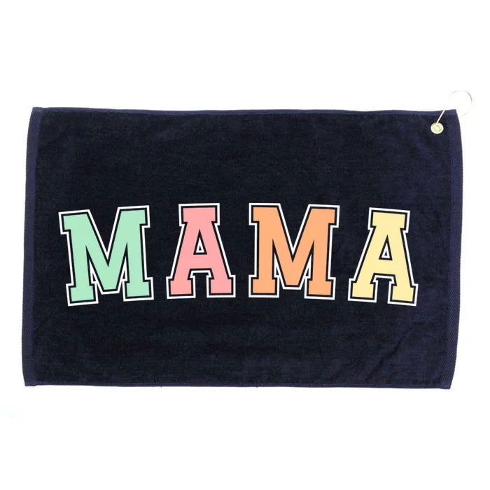 Mama Varsity Cute Mothers Day Grommeted Golf Towel