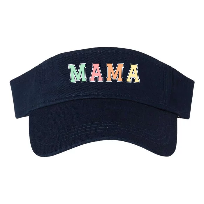 Mama Varsity Cute Mothers Day Valucap Bio-Washed Visor