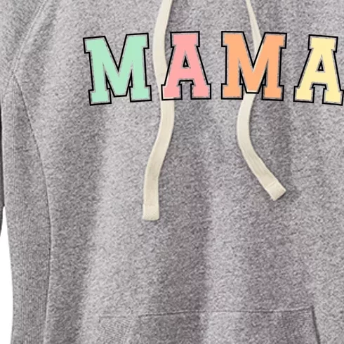 Mama Varsity Cute Mothers Day Women's Fleece Hoodie