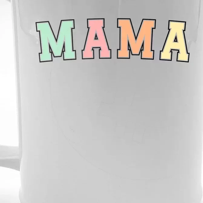 Mama Varsity Cute Mothers Day Front & Back Beer Stein