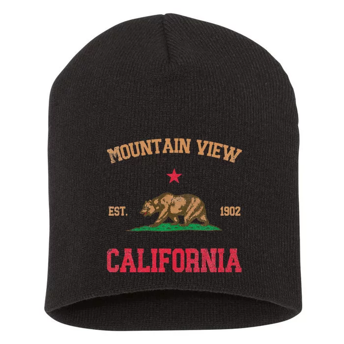 Mountain View California Short Acrylic Beanie