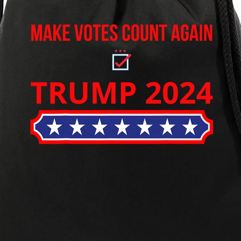 Make Votes Count Again Trump 2024 Drawstring Bag