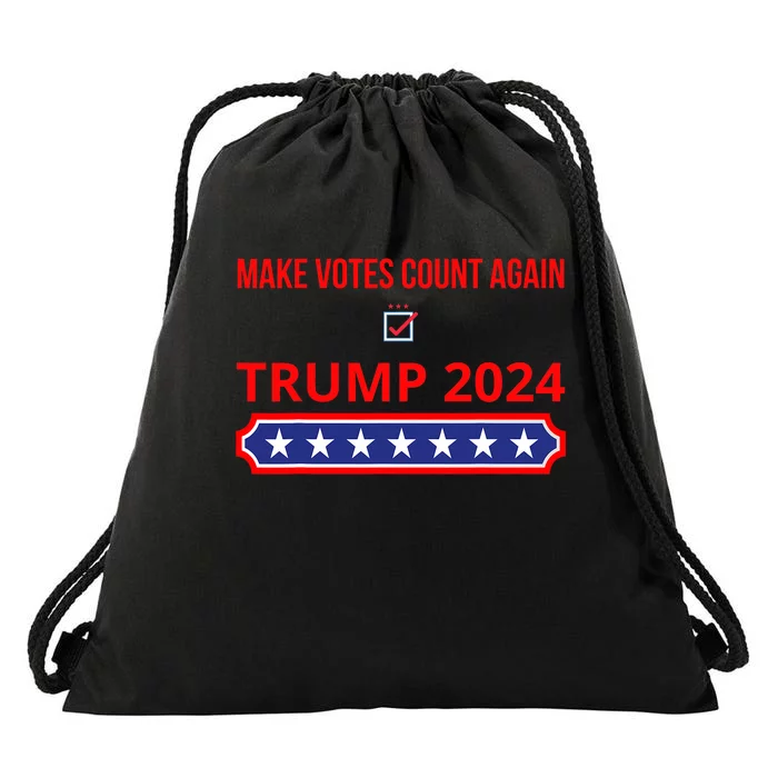 Make Votes Count Again Trump 2024 Drawstring Bag