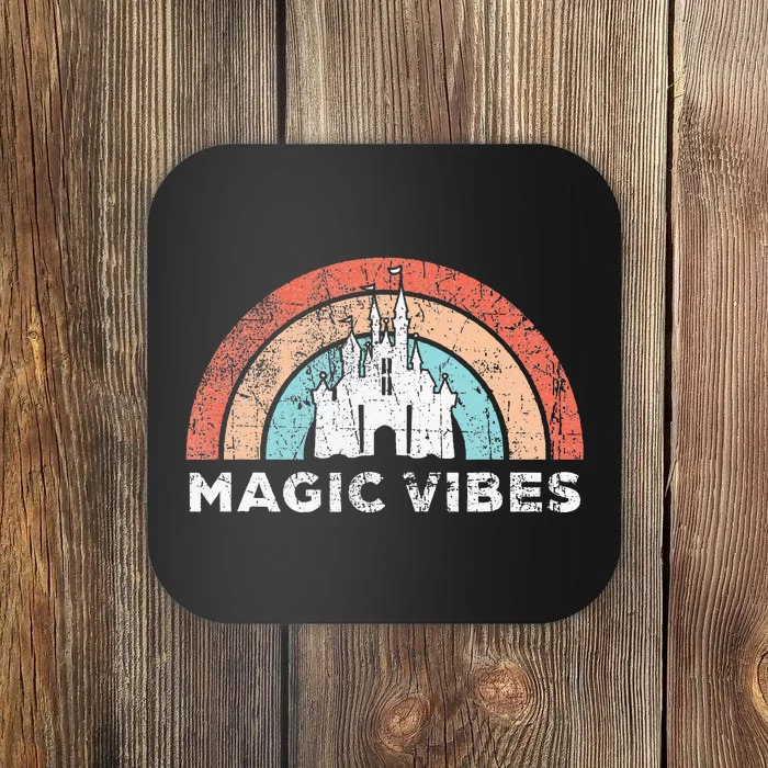 Magic Vibes Cute Matching Vacation Tops Coaster