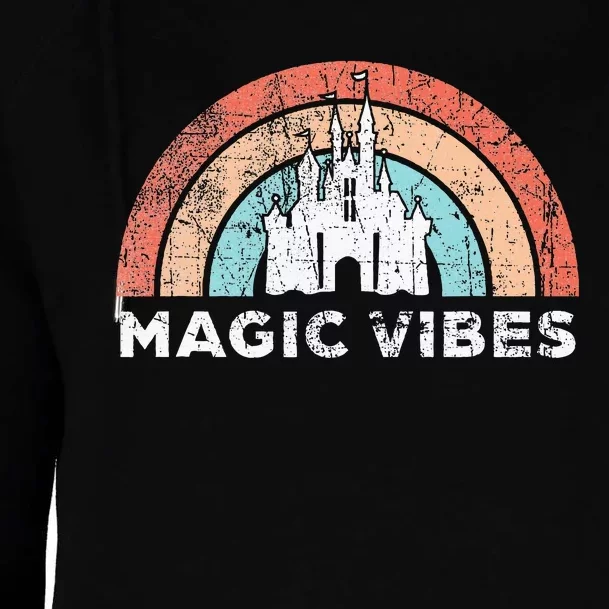 Magic Vibes Cute Matching Vacation Tops Womens Funnel Neck Pullover Hood