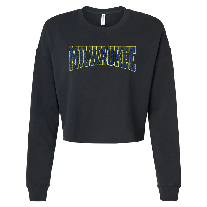 Milwaukee Vintage City Cropped Pullover Crew