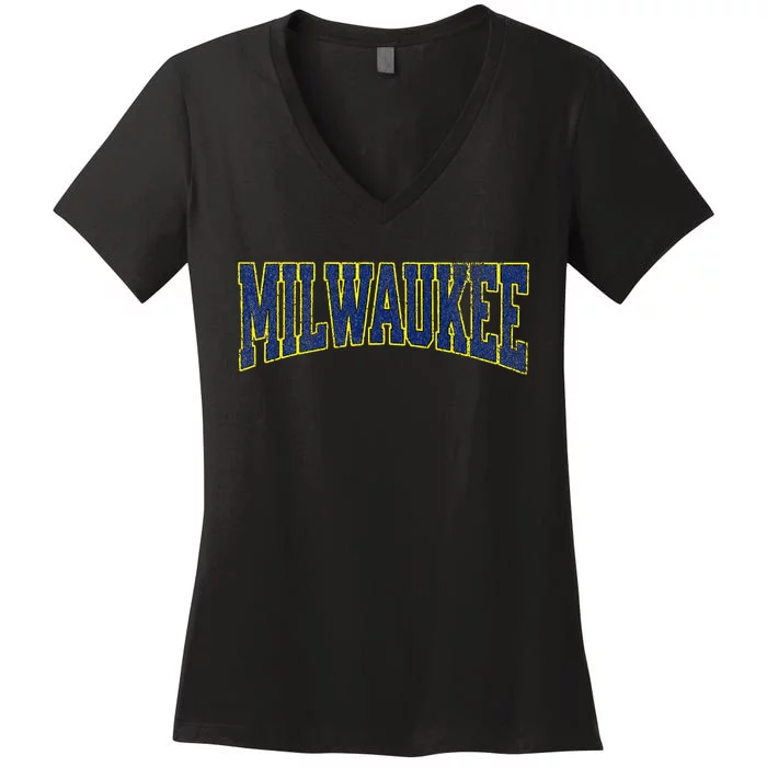 Milwaukee Vintage City Women's V-Neck T-Shirt