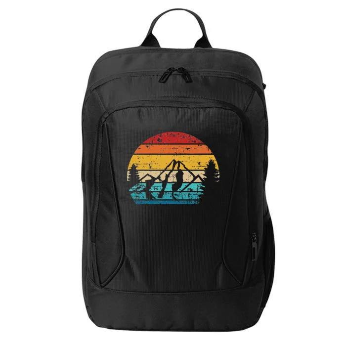 Mountains vintage Camping City Backpack