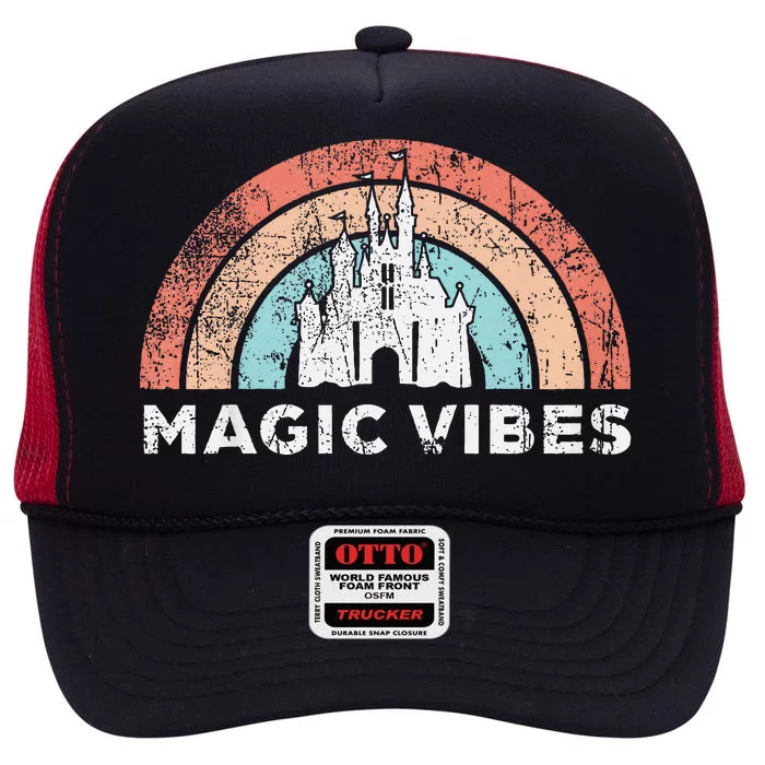 Magic Vibes Cute Vacation High Crown Mesh Trucker Hat