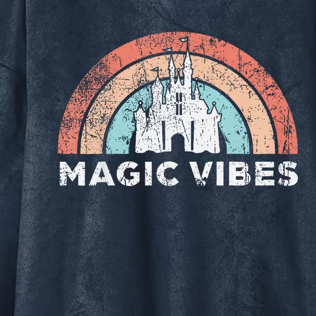 Magic Vibes Cute Vacation Hooded Wearable Blanket