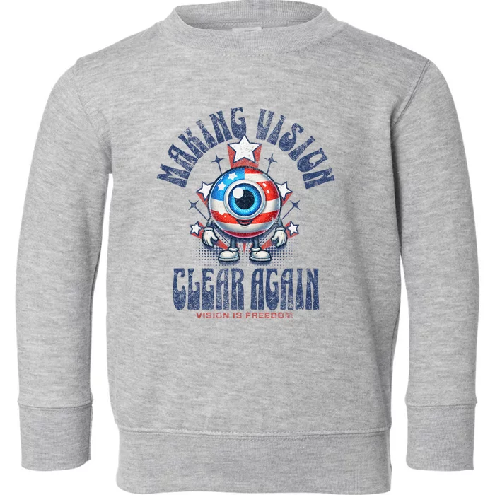 Making Vision Clear Again Funny Eye Toddler Sweatshirt