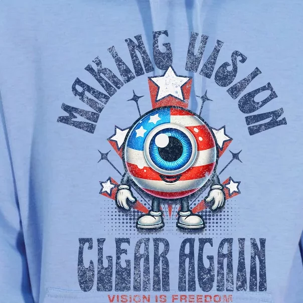 Making Vision Clear Again Funny Eye Unisex Surf Hoodie