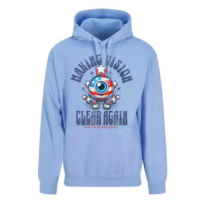 Making Vision Clear Again Funny Eye Unisex Surf Hoodie