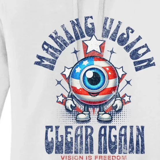 Making Vision Clear Again Funny Eye Women's Pullover Hoodie