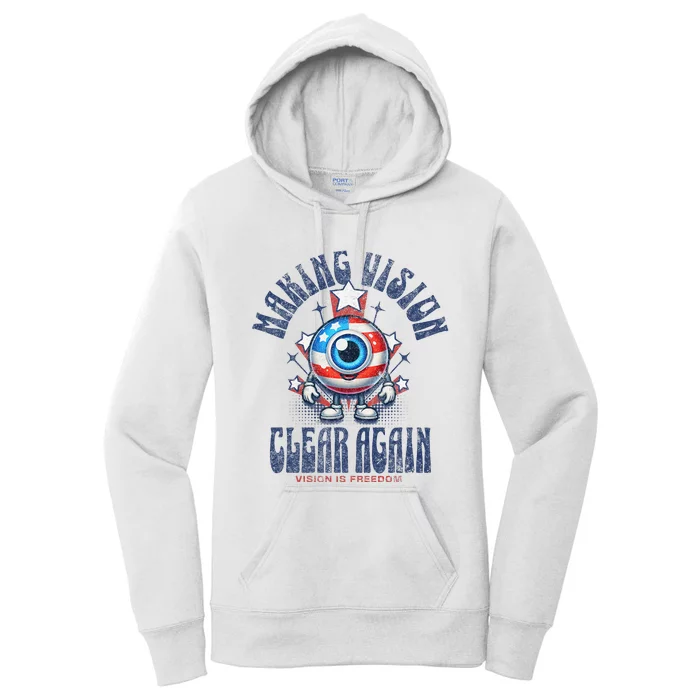 Making Vision Clear Again Funny Eye Women's Pullover Hoodie