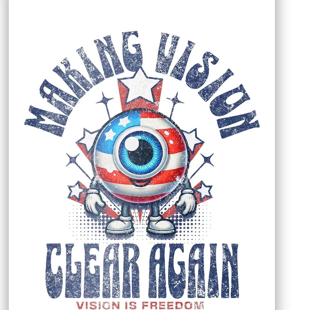 Making Vision Clear Again Funny Eye Poster