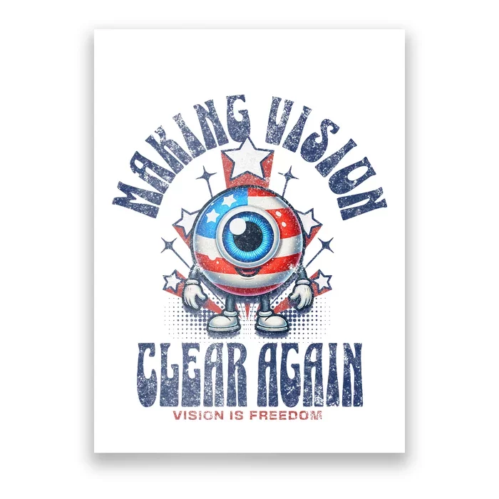 Making Vision Clear Again Funny Eye Poster