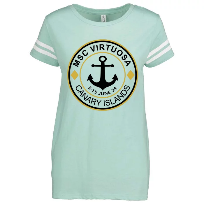 Msc Virtuosa Cruise Sailing Enza Ladies Jersey Football T-Shirt