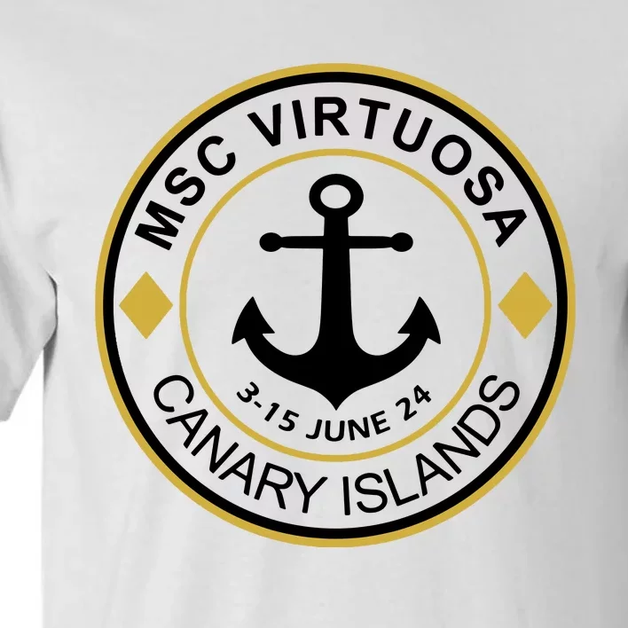 Msc Virtuosa Cruise Sailing Tall T-Shirt