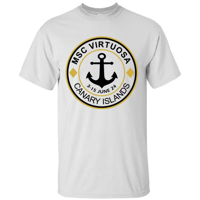 Msc Virtuosa Cruise Sailing Tall T-Shirt