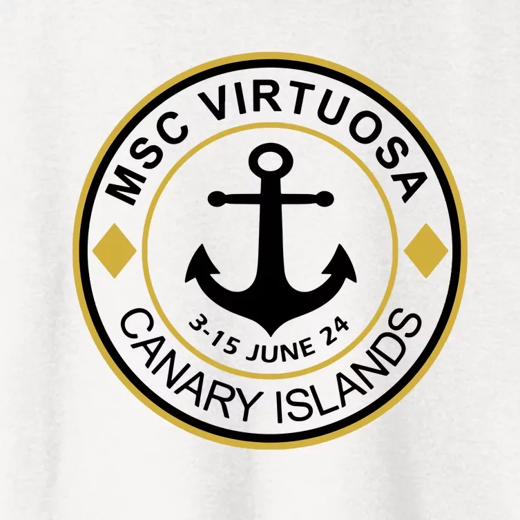 Msc Virtuosa Cruise Sailing Women's Crop Top Tee