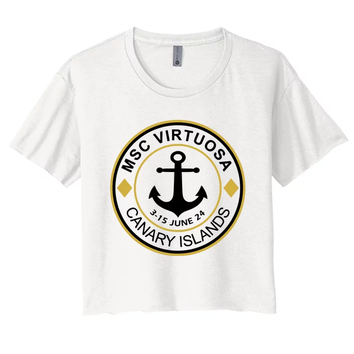 Msc Virtuosa Cruise Sailing Women's Crop Top Tee