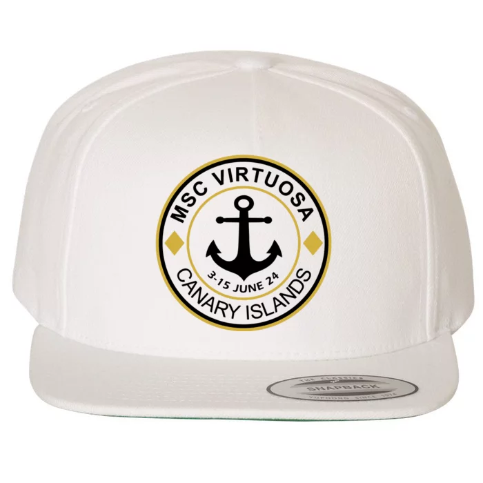 Msc Virtuosa Cruise Sailing Wool Snapback Cap