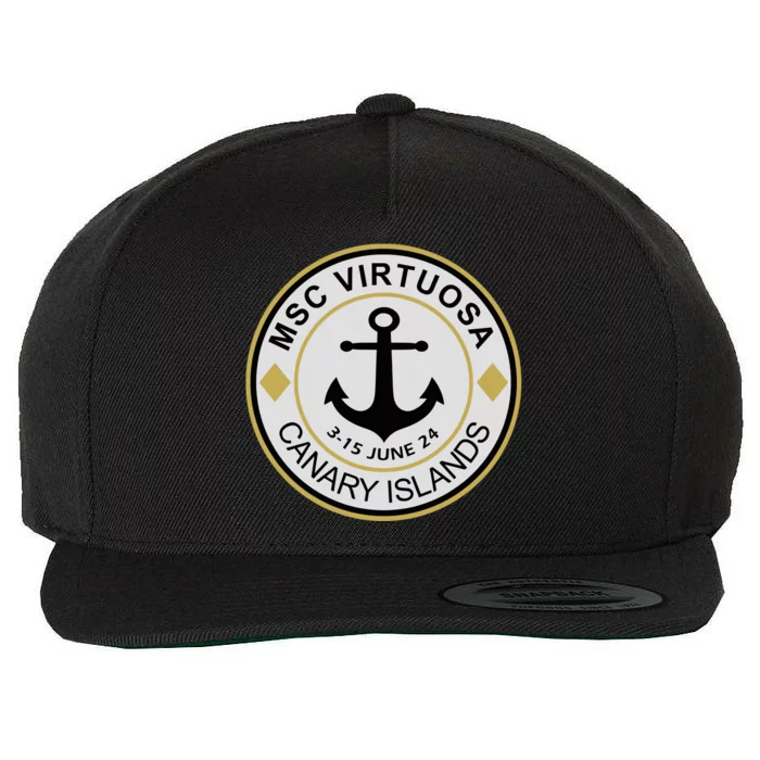 Msc Virtuosa Cruise Sailing Perfect For Any Avid Cruiser Wool Snapback Cap