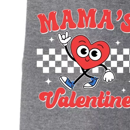 Mamas Valentine Cute Heart Retro Gift Doggie 3-End Fleece Hoodie