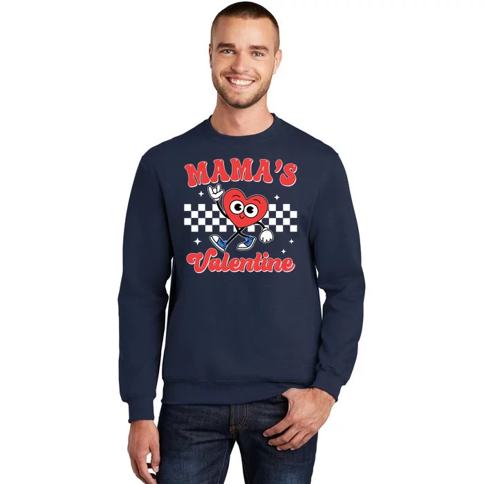 Mamas Valentine Cute Heart Retro Gift Tall Sweatshirt