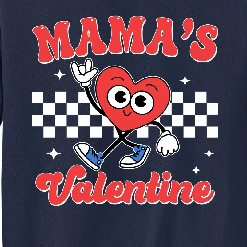 Mamas Valentine Cute Heart Retro Gift Tall Sweatshirt