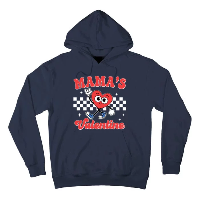 Mamas Valentine Cute Heart Retro Gift Tall Hoodie