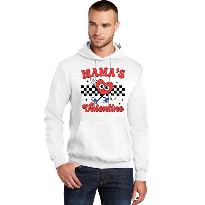 Mamas Valentine Cute Heart Retro Gift Hoodie