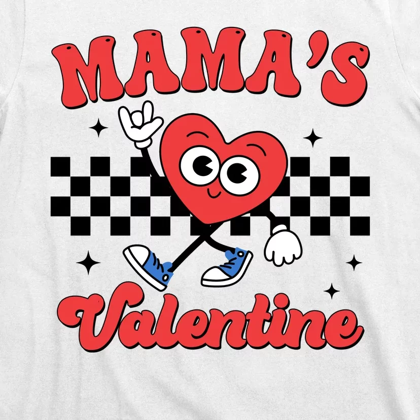 Mamas Valentine Cute Heart Retro Gift T-Shirt