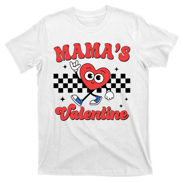 Mamas Valentine Cute Heart Retro Gift T-Shirt