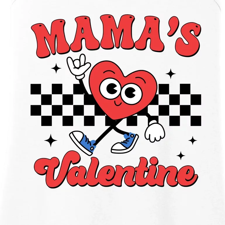 Mamas Valentine Cute Heart Retro Gift Ladies Essential Tank