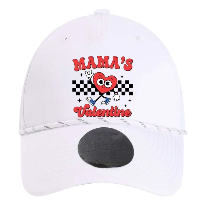 Mamas Valentine Cute Heart Retro Gift Performance The Dyno Cap