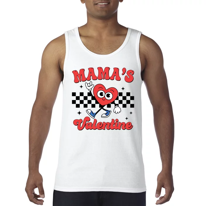 Mamas Valentine Cute Heart Retro Gift Tank Top