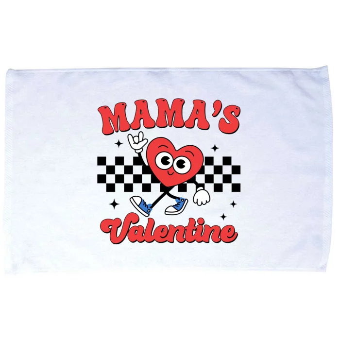 Mamas Valentine Cute Heart Retro Gift Microfiber Hand Towel