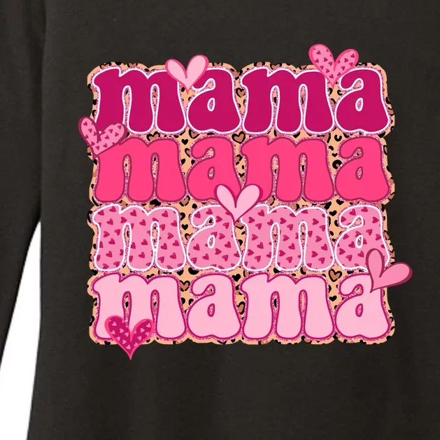 Mama Valentine's Day Gift For Mom Mother's Day Womens CVC Long Sleeve Shirt