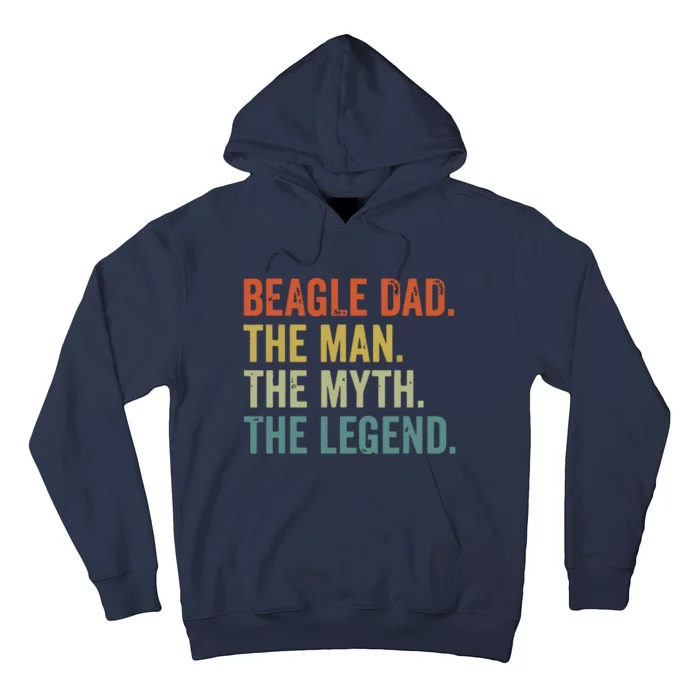 Men Vintage Dog Dad Man Myth Legend Shirts Beagle Dad Day Hoodie