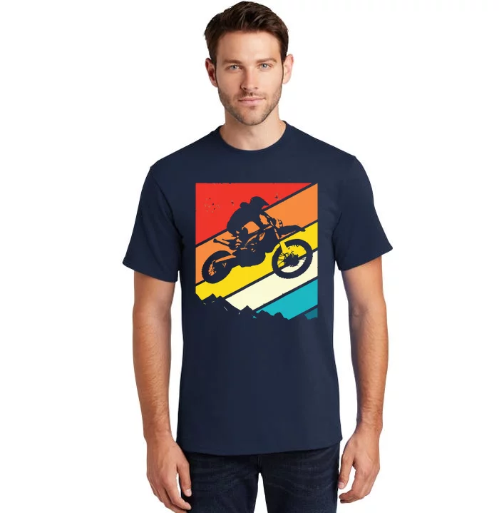 Motocross Vintage Dirt Bike Motorcycle Biker Gift Tall T-Shirt