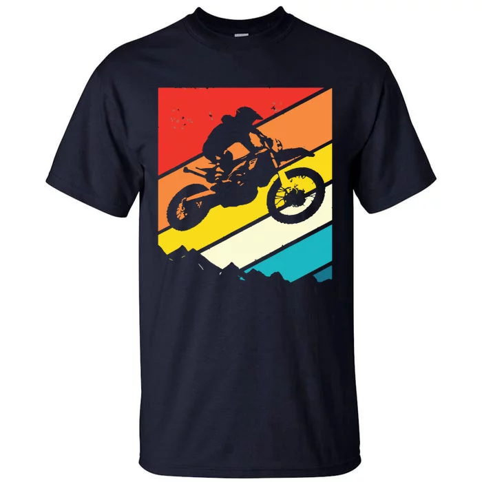 Motocross Vintage Dirt Bike Motorcycle Biker Gift Tall T-Shirt